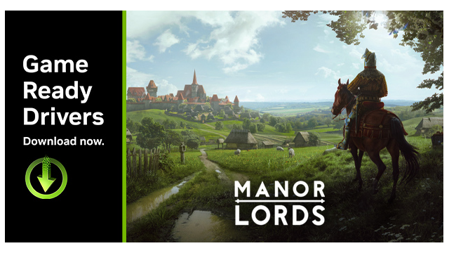 为“庄园领主 (Manor Lords)”打造的 GeForce Game Ready 驱动现已发布